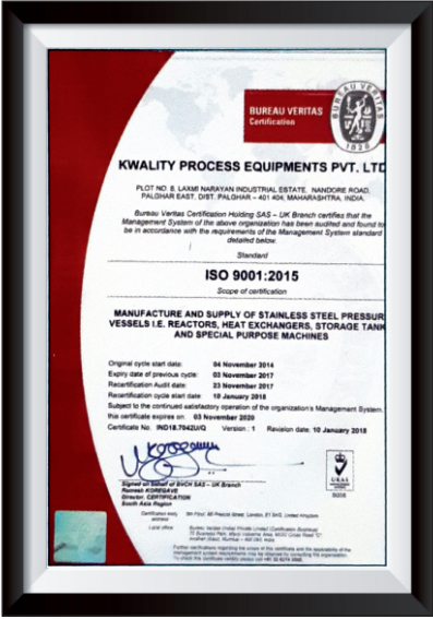 Kwality Process Equipments Pvt. Ltd. 