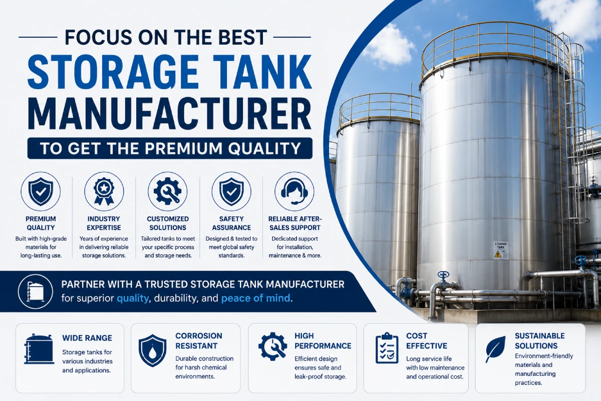 Focus on the Best Storage Tank Manufacturer To Get the Premium Quality