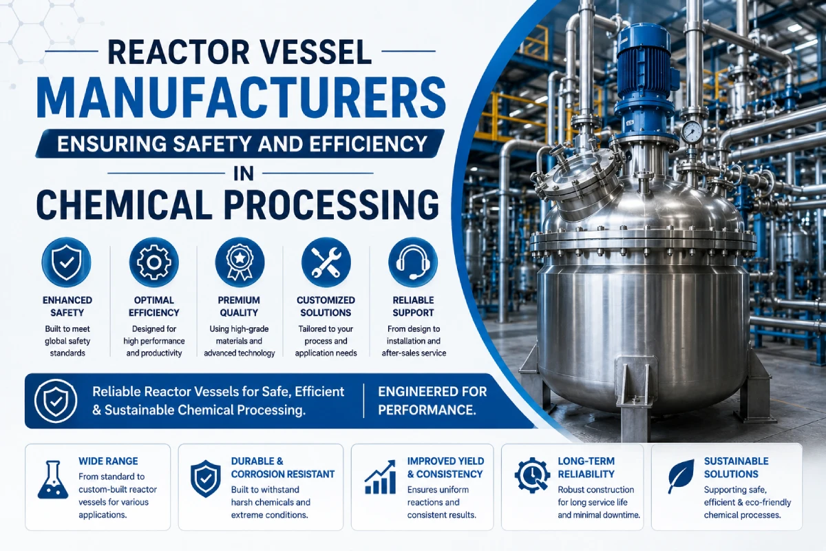 Reactor Vessel Manufacturers: Ensuring Safety and Efficiency in Chemical Processing